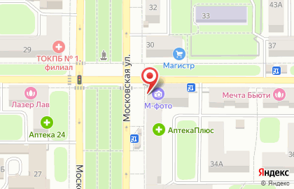 Деньги сразу на Московской улице в Новомосковске на карте