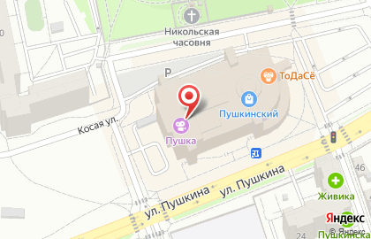 Салон Кредо мебель на улице Пушкина на карте