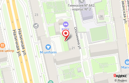 МДК на Опочининой улице на карте