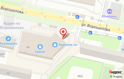 Магазин электроники Зеон в ТЦ Гранат на карте