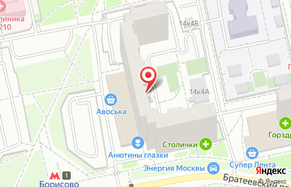 Стоп-кадр на улице Борисовские Пруды на карте