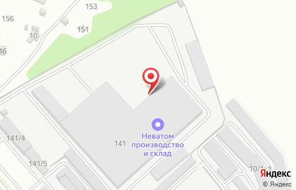 Торгово-производственная компания Неватом в Октябрьском районе на карте