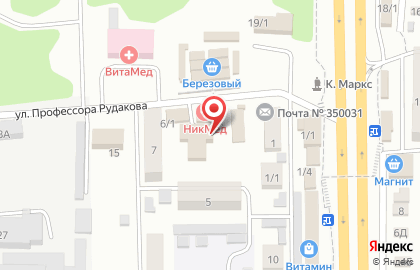 Общественная приемная депутата городской Думы Геращенко С.С. на улице Профессора Рудакова на карте
