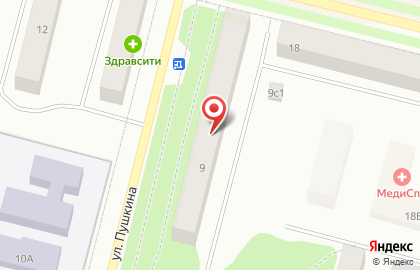 Телекоммуникационная компания ТТК на улице Пушкина на карте