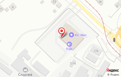 Транспортная компания ПЭК в Ростове-на-Дону на карте