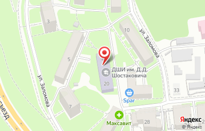 Детская школа искусств №10 в Нижегородском районе на карте