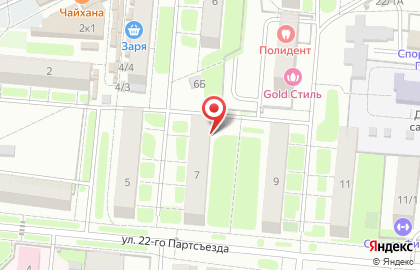 Магазин Малыш на улице 22 Партсъезда на карте