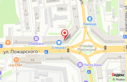 Магазин упаковочных материалов на улице Пожарского на карте