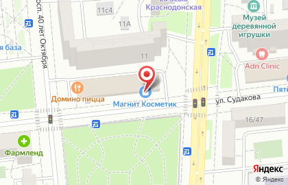 Калинка Оптик на улице Судакова на карте
