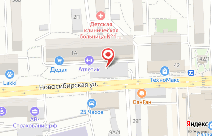 КиК на Красномосковской улице на карте