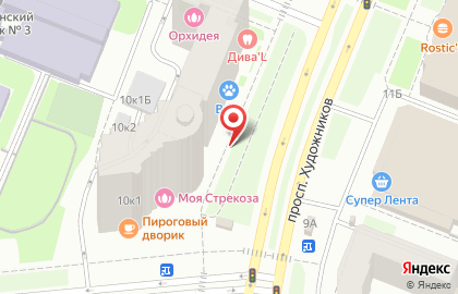 Окна Века на проспекте Художников на карте