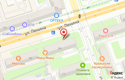 Евросеть на улице Ленина на карте
