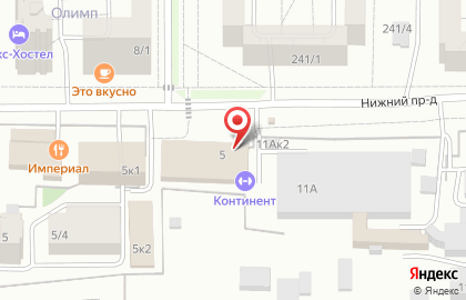 Сауна Ниагара в Промышленном районе на карте