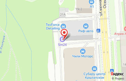 Шиномонтажная мастерская Sm24 на метро Крылатское на карте