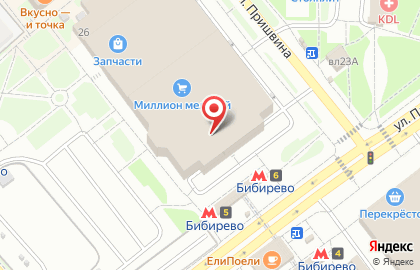 Салон кухонной мебели Слон на метро Бибирево на карте