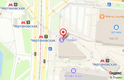 Рада на Чертановской улице на карте