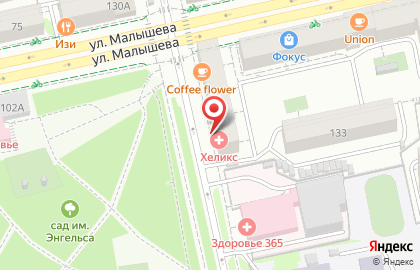 Кросс на улице Бажова на карте