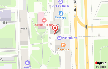 Курьерская служба DHL Express Easy на Московском проспекте на карте