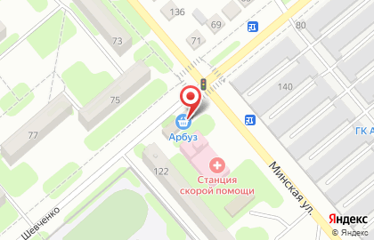 Магазин Арбуз, магазин на улице Шевченко на карте