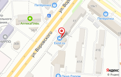 Банкетный зал Свадьба Love на улице Воровского, 43а на карте