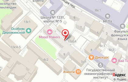 Студия СПА и массажа Xsize на метро Парк культуры на карте