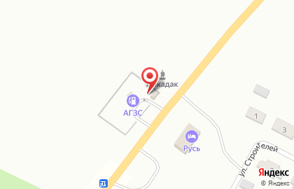 Азгс на улице Строителей на карте