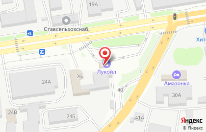 АЗС Лукойл-Югнефтепродукт в Промышленном районе на карте