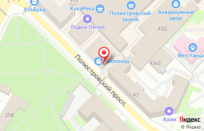 Бистро на Полюстровском проспекте, 45 к2 на карте