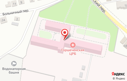 Горшеченская центральная районная больница на карте