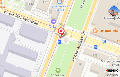 Екатерина Professional на Астраханской улице на карте