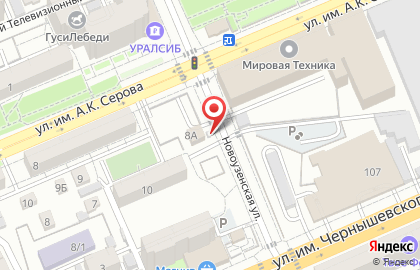 Автостоянка в Саратове на карте