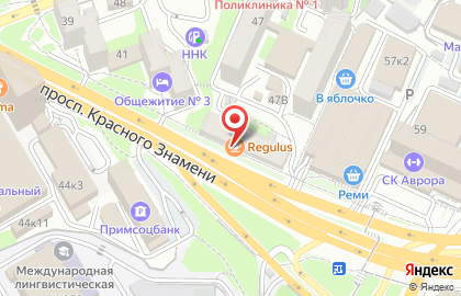 Кофейня Regulus Coffee на проспекте Красного Знамени на карте