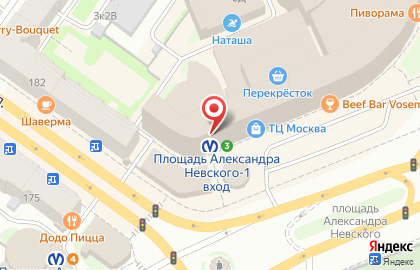 Ремонт пластиковых окон метро Площадь Александра Невского на карте