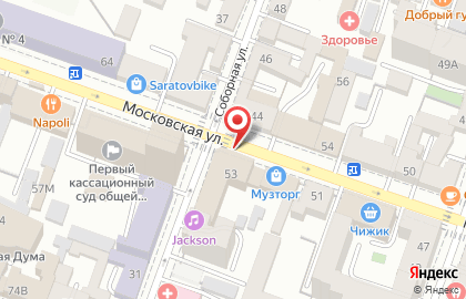 Ростехинвентаризация-Федеральное БТИ на Московской улице на карте