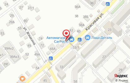 Мастерская по пошиву и ремонту одежды по пошиву и ремонту одежды на Красивой улице на карте