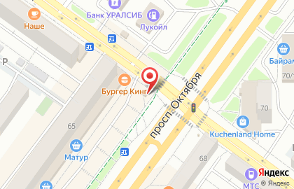 Сеть халяль-бистро Сытый Батыр на проспекте Октября на карте