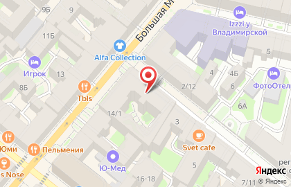 БиоЛайф-Экспресс на Большой Московской улице на карте