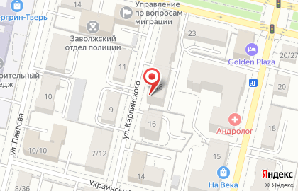 Медицинский центр Вита на улице Карпинского на карте