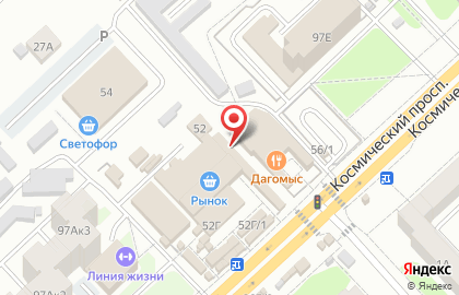 Орехов, ИП Обрубов Ю.В. на Космическом проспекте на карте