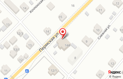 Продовольственный магазин Лемурия на Пермской улице на карте