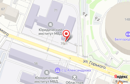 Часовня в честь святого равноапостольного князя Владимира на улице Горького на карте