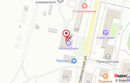 Челиндбанк в Челябинске на карте