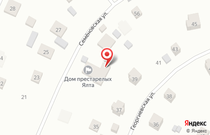 Дом престарелых Ялта на Семёновской улице на карте