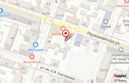 Сфера на Первомайской улице на карте
