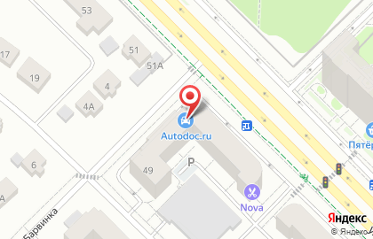 Интернет-магазин автозапчастей для иномарок Autodoc.ru на улице Краснолесья на карте