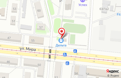 Продуктовый магазин Дельта на площади Карла Маркса на карте