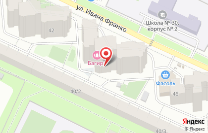 Мясной Стандарт на улице Ивана Франко на карте