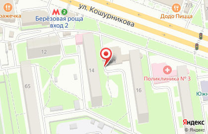 Аптека Муниципальная Новосибирская аптечная сеть на улице Кошурникова на карте