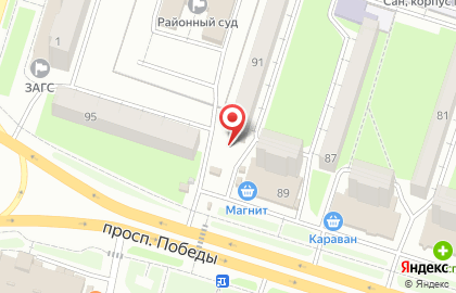 Киоск в Октябрьском районе на карте