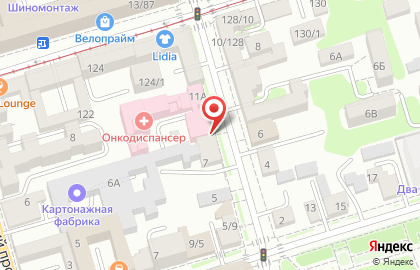 Онкологический диспансер Ростовской области на проспекте Соколова на карте